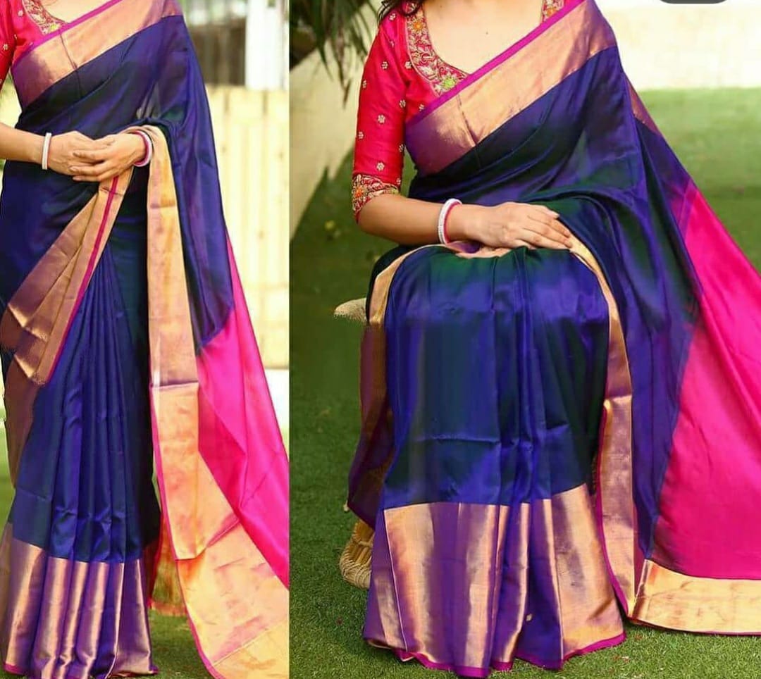 Royal Blue Uppada Silk Saree