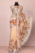 Floral Linen Saree